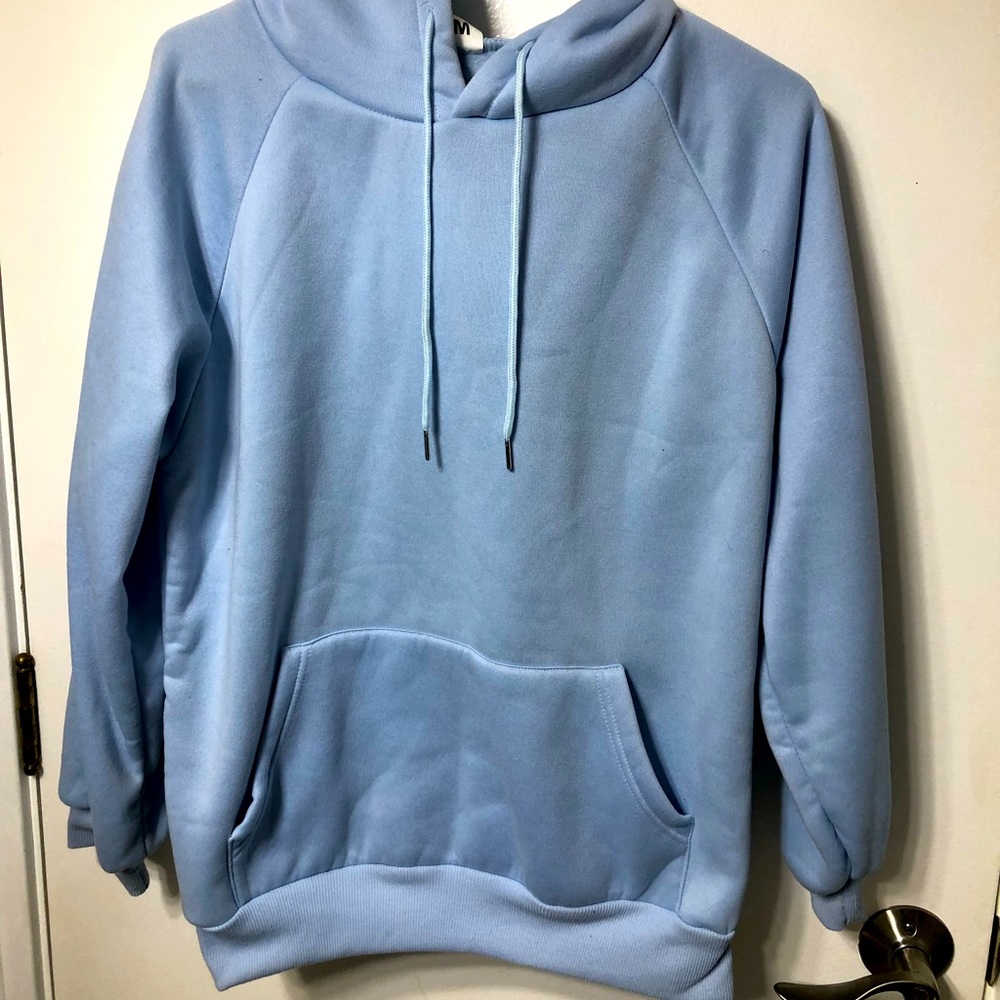 Light blue hoodie